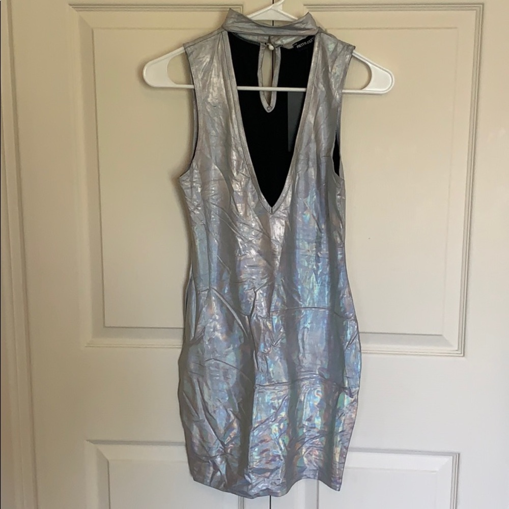 Fitted holographic dress